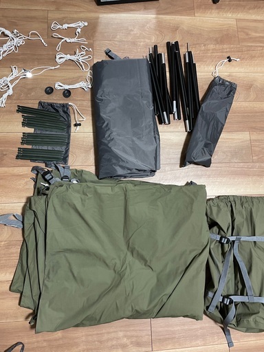 BUNDOK ソロベース　テント　パップテント　軍幕