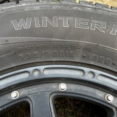 条件付値引有り。デリカD5 235/70R16 PCD:114.3 タイヤホイールセット　スタッドレス4本