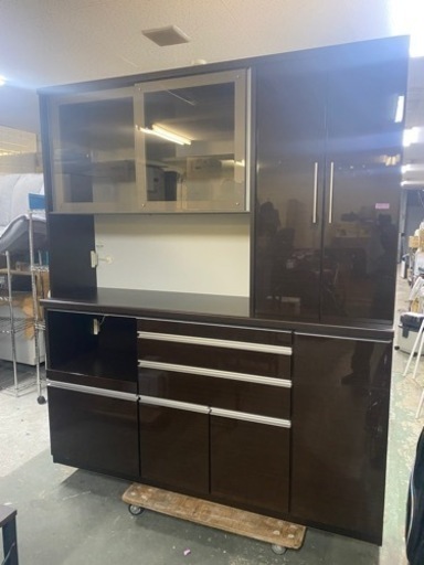 松田家具 グランド1800 マルチレンジ キッチンボード 食器棚 