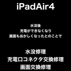 iPadAir4修理 福岡市中央区今川からお越しのS様。