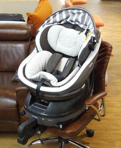 (Y)北大前! 札幌 引取 Combi/コンビ クルムーヴ アドバンス ISOFIX エッグショック グレー チャイルドシート 新生児～4才 軽自動車/コンパクトカー 中古 2001004