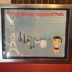 フランス　リヨンの蚤の市で買ったポスター