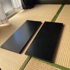 アイリスオーヤマ カラー化粧棚板 LBC-625 ブラック　2枚セット