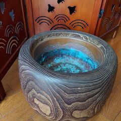 アンティーク　木製火鉢