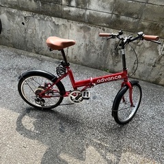 折り畳み自転車（空気入れつき、サビあり）