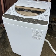 【中古品】東芝 6.0kg全自動洗濯機 AW-6G8 2019年...