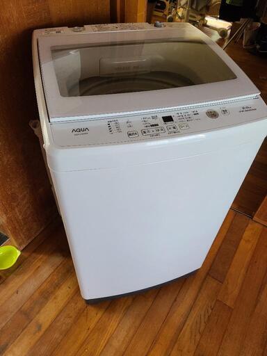 AQUA　洗濯機　9kgタイプ　読谷村　4年使用品