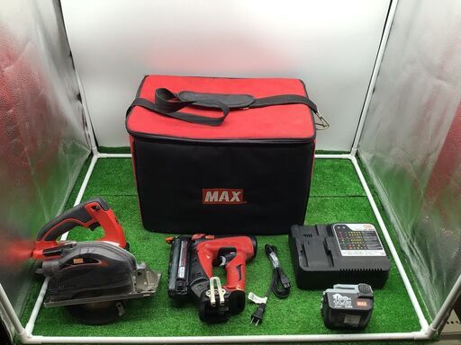 【エコツール笠寺店】MAX/マックス 14.4V充電式工具ピンネイラ・チップソーセット PJ-CS52M・TJ-35P1   ITT8T45JWE52【愛知県/名古屋市/笠寺/工具】