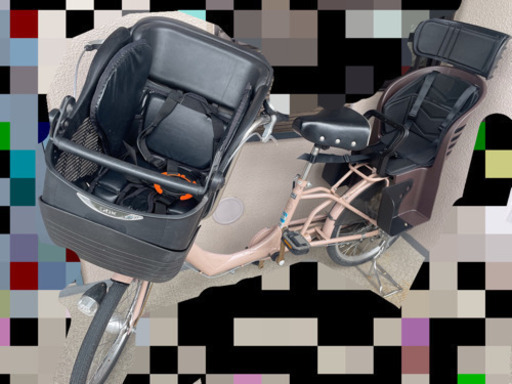 チャイルドシート付き自転車