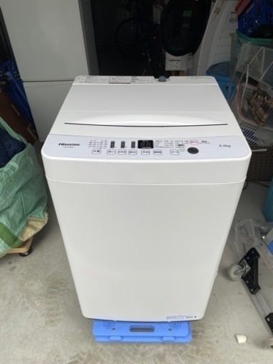 愛知近郊配送無料　Hisense  5.5kg 洗濯機　HW-E5503  2020年製