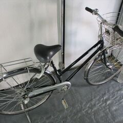 C609　限定特価　整備済み★ブリヂストン　Balcony　ブラック★ 中古自転車 【27インチ 】