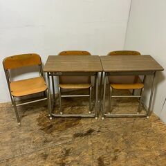 レトロ 学校の机 椅子 アイチ　/SL2