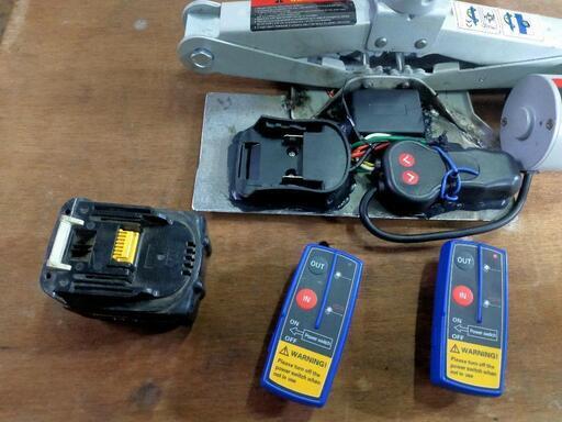 アクセサリー 電動パンタグラフジャッキ マキタバッテリー仕様 ワイヤレス