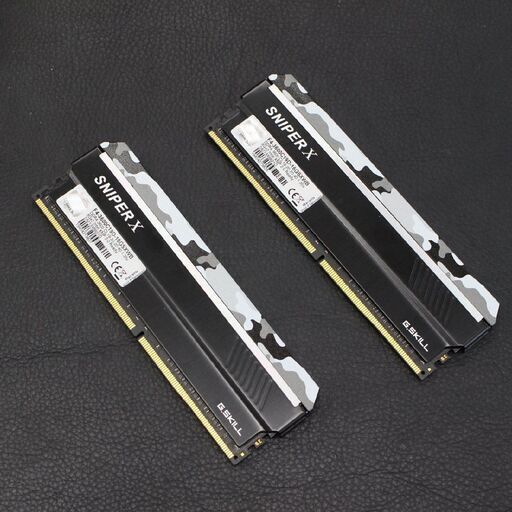 T837) ☆動作OK☆ G.Skill SNIPER X 3800X メモリ2枚セット F4-3600C19D-16GSXWB DDR4-3600 8GB×2 16GB ゲーミング デスクトップ