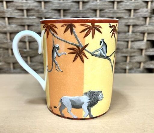 美品 本物 HERMES エルメス AFRICA アフリカ マグカップ 箱付き