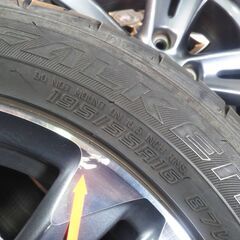 夏 ホンダ純正 CR-Z 16インチ 車検対応 FALKEN ファルケン 195/55R16【富山】CRZ ホンダ CR-Z純正 中古4本
