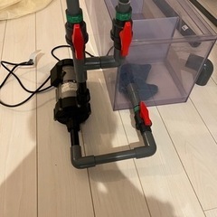 オーバーフロー濾過槽＋マグネットポンプ