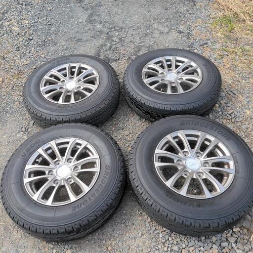 195/80/R15 6J ホイール タイヤ ハイエース キャラバン LT 商用車