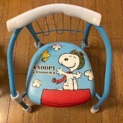 スヌーピ　ベビーチェア 豆イス 赤ちゃん椅子いすが鳴るタイプ