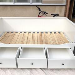商談中】IKEA HEMNES ヘムネス デイベッドフレーム（引き出し×3