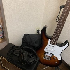 YAMAHAパシフィカPAC212VFM アンプとヘッドホンクリップチューナーセット