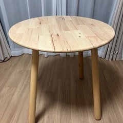 丸テーブル（木製ナチュラル）