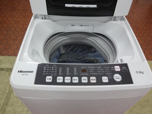 ID 328723　洗濯機ハイセンス　5.5K　２０１９年製　HW-T55C