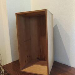 【ネット決済・配送可】アンティーク　木製箱　昭和　レトロ　棚　ラック