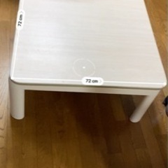 白色　ローテーブル（こたつなし）