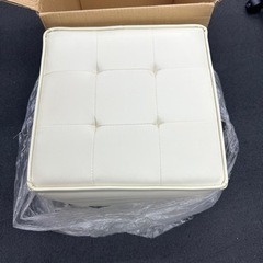【ネット決済】箱椅子　ホワイト　新品