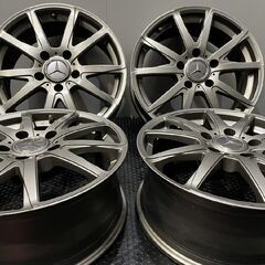 社外ホイール 18インチ 4本 7.5J5HPCD130+43 ベンツキャップ ベンツ 