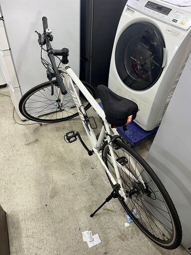 【C-441】クロスバイク  激安 通勤  激安 通学 サイクリング ホワイトカラー