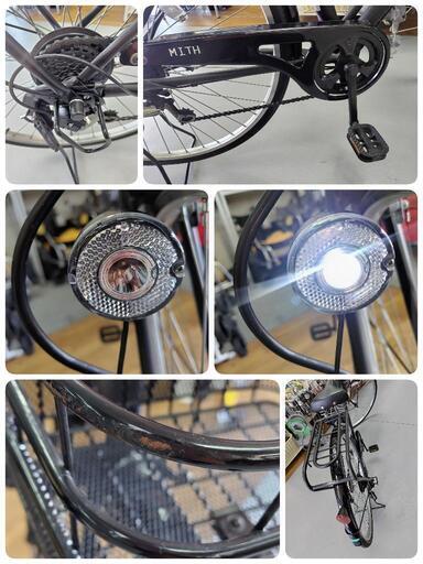 J006★多少使用感有り★軽快自転車★MITH★6段変速★LEDオート★27インチ J006☆多少使用感有り☆軽快自転車☆MITH☆6段変速☆