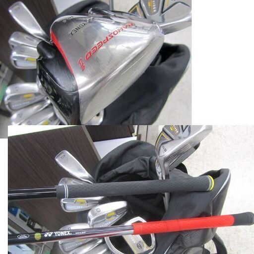 メンズゴルフセット12本 ONESIDER EM&キャディバッグ付き YONEX メンズゴルフセット12本 ONESIDER EM&キャディバッグ付き YONEX