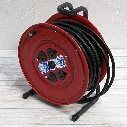 ハタヤ　HATAYA　コードリール　30m S-30型　100V用　最大許容電流 １５A  サンデーリール　ドラマリール　畑屋製作所　電光ドラム　箱付き　C0CN0229
