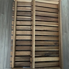 【受付終了】ニトリ　木製折りたたみラック(2段)