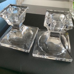 決定しました　ビロレイ&ボッホ　クリスタルガラス　キャンドルホルダー