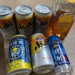 ビール4本、レモンサワー、焼酎、ウィスキー セット