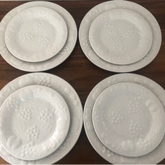 未使用　白いプレート皿8枚セット　決まりました‼︎