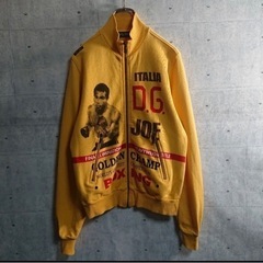 【ドルチェ&ガッバーナ】ボクシング トラックジャケット 黄 Lイタリー製 レア