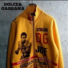 【ドルチェ&ガッバーナ】ボクシング トラックジャケット 黄 Lイタリー製 レア