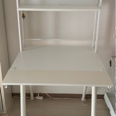 【美品 IKEA GALANT】デスク/2段棚付き/拡張デスク/...