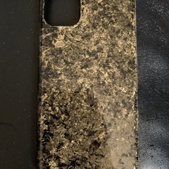 iPhone11用ケースのラップ塗装品（黒×ゴールド）
