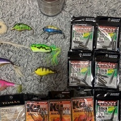 バス釣りセット‼️使用度は少なめで状態は良い❗️なくなり次第締め切ります。値下げ交渉あり