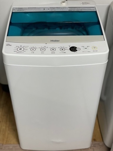 送料・設置込み　洗濯機　4.5kg Haier 2018年