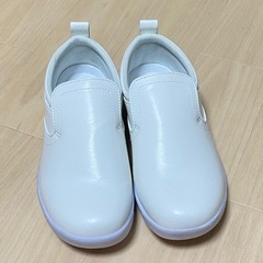 【美品】安全靴 安全作業靴 白 実験 実験靴 22.5