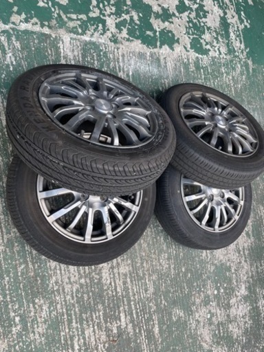 14インチアルミホイール！実働車からの取り外し！タイヤばり山  