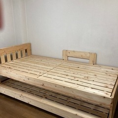 総ヒノキ製すのこベッド2段