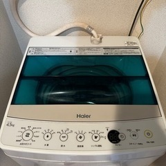ハイアール　4.5キロ　洗濯機