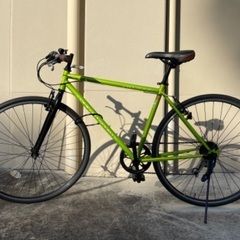 700c 6speed 黄緑色 クロスバイク 自転車